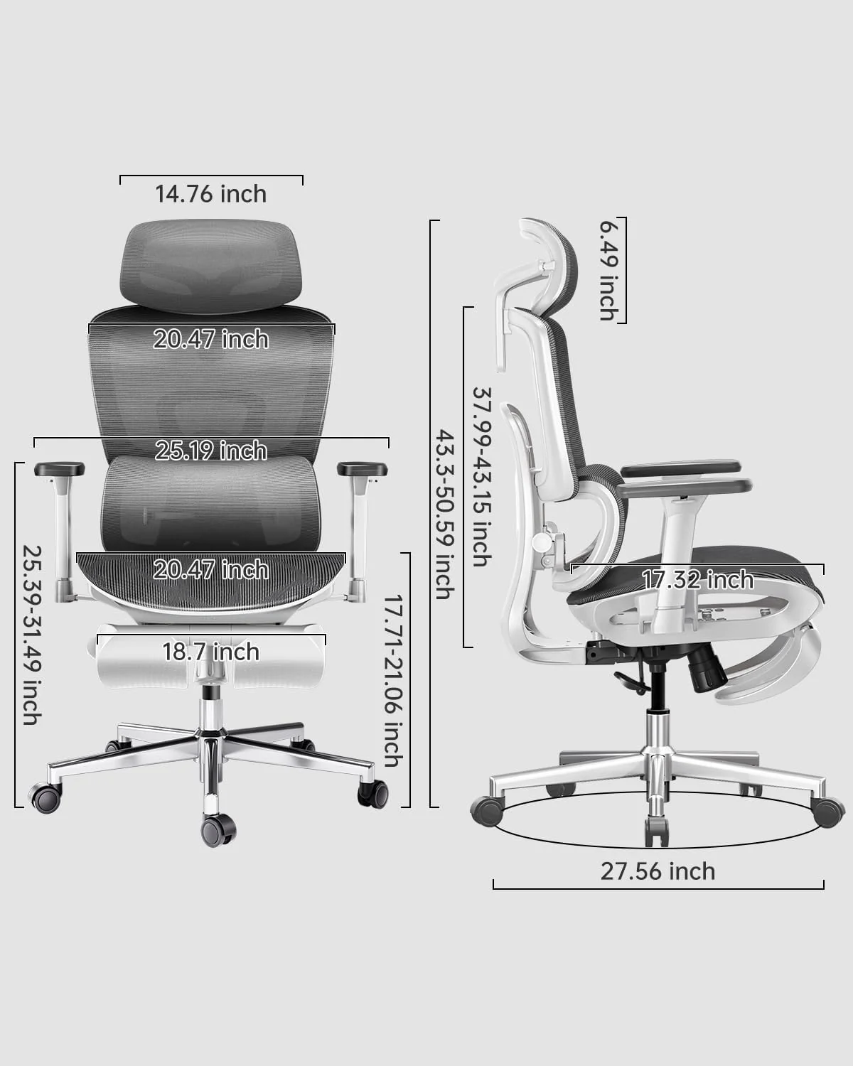 HBADA E2 Ergonomic Office Chair - Image 13
