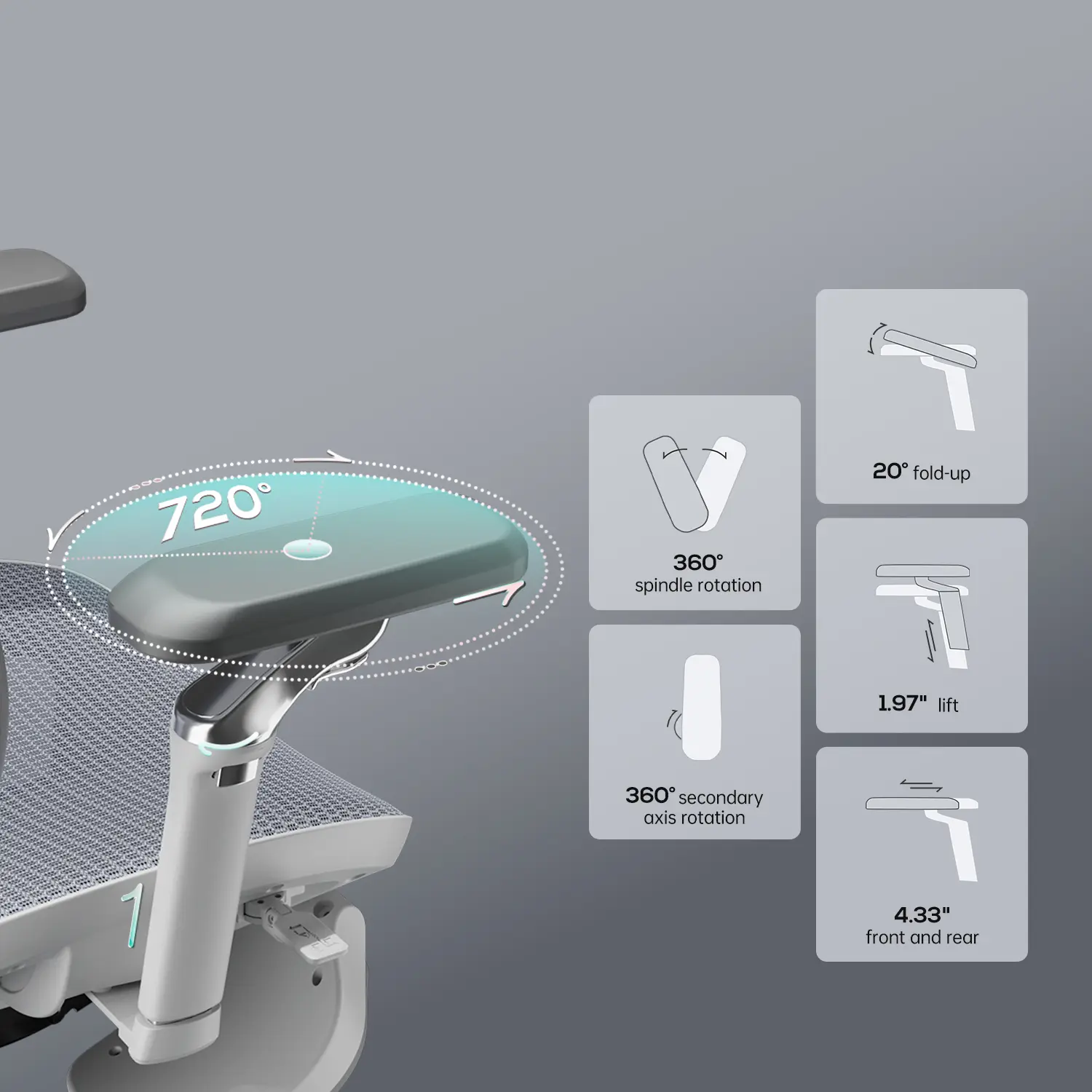HBADA E3 Ultra Ergonomic Office Chair Futuristic - Image 15
