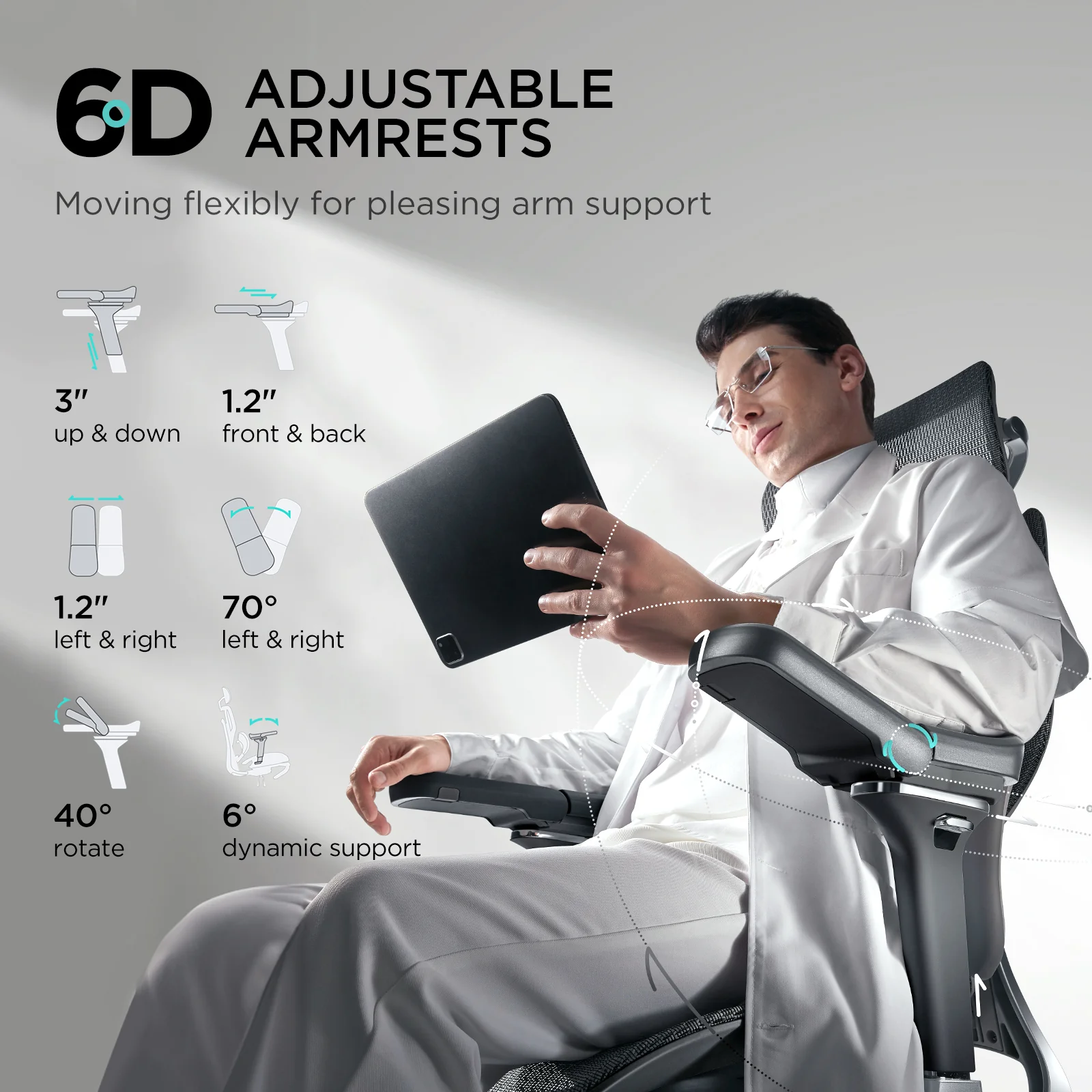 HBADA E3 Pro Ergonomic Office Chair - Image 35