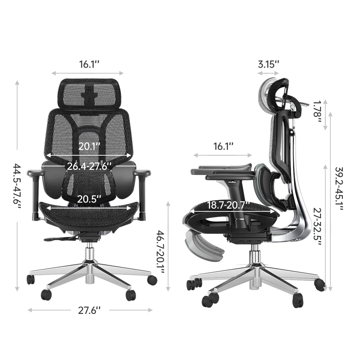 HBADA E3 Air Ergonomic Office Chair - Image 10