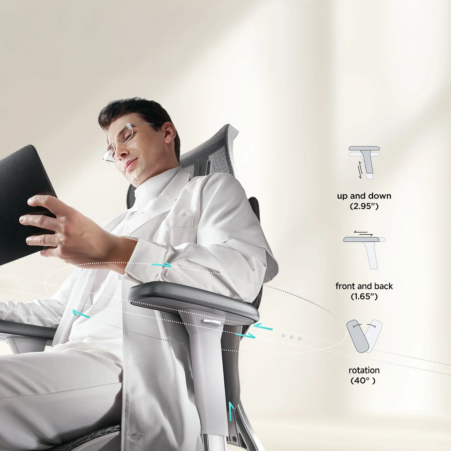 HBADA E3 Air Ergonomic Office Chair - Image 12