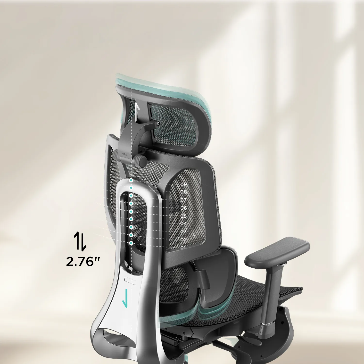 HBADA E3 Air Ergonomic Office Chair - Image 25