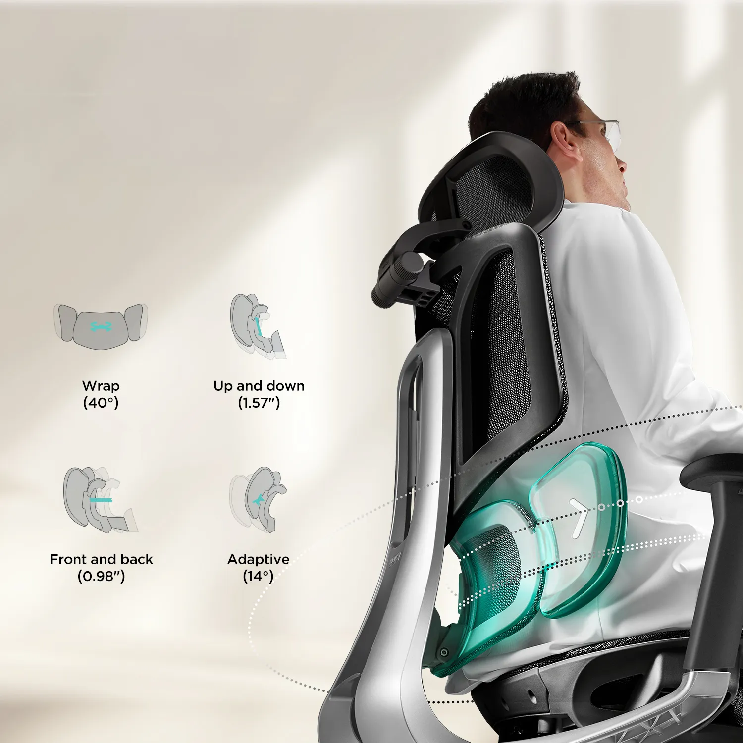 HBADA E3 Air Ergonomic Office Chair - Image 28