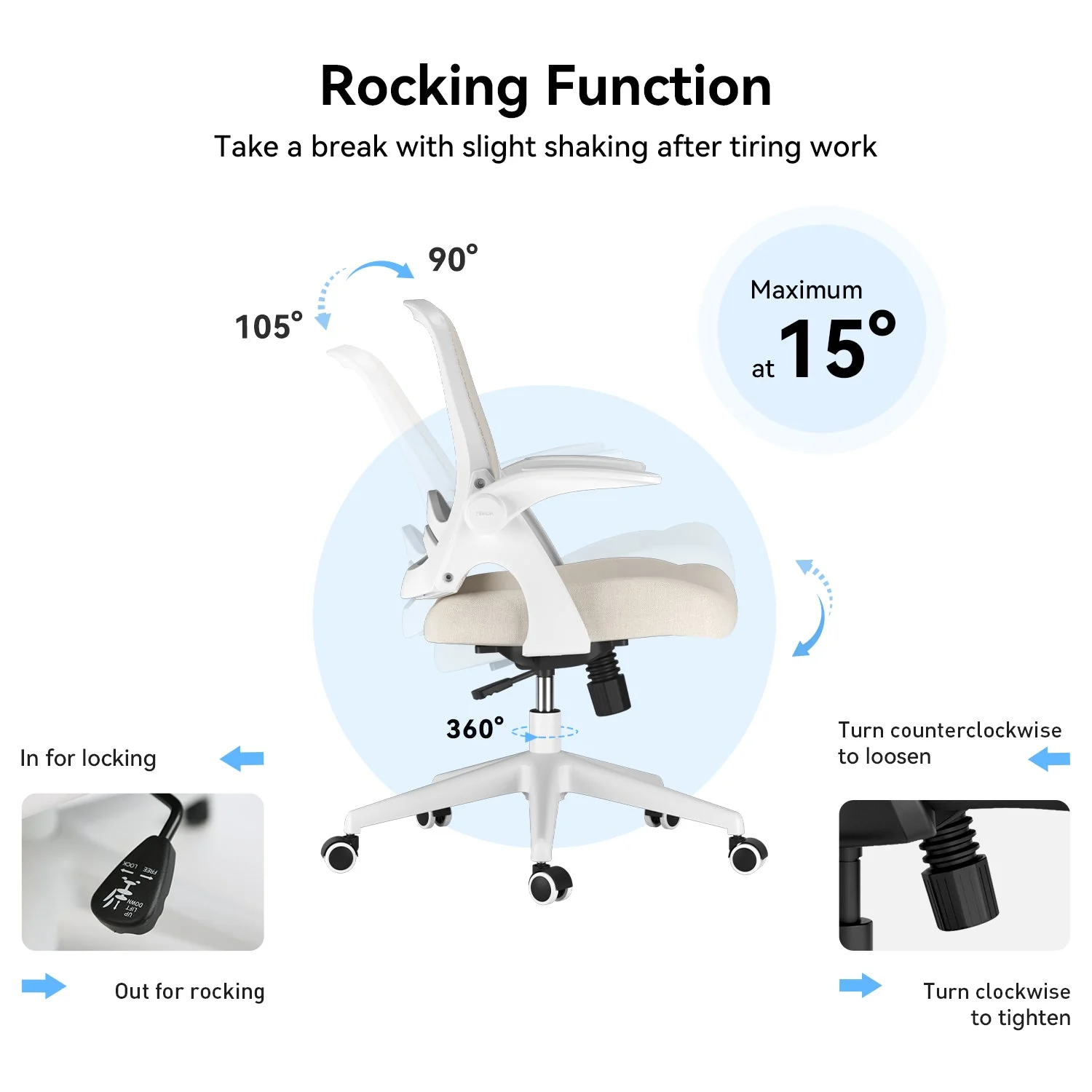 HBADA J1 Adjustable Office Chair - Image 15