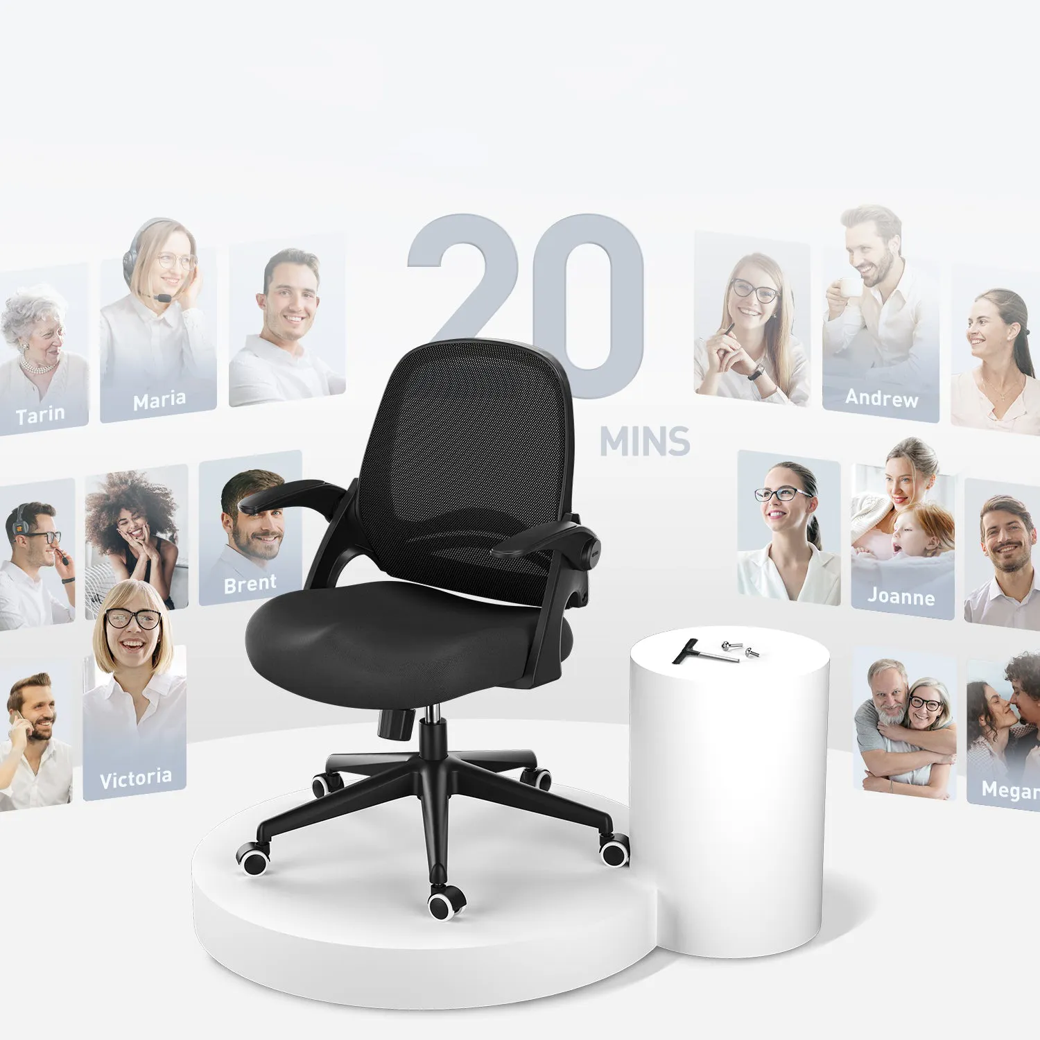 HBADA J1 Adjustable Office Chair - Image 22