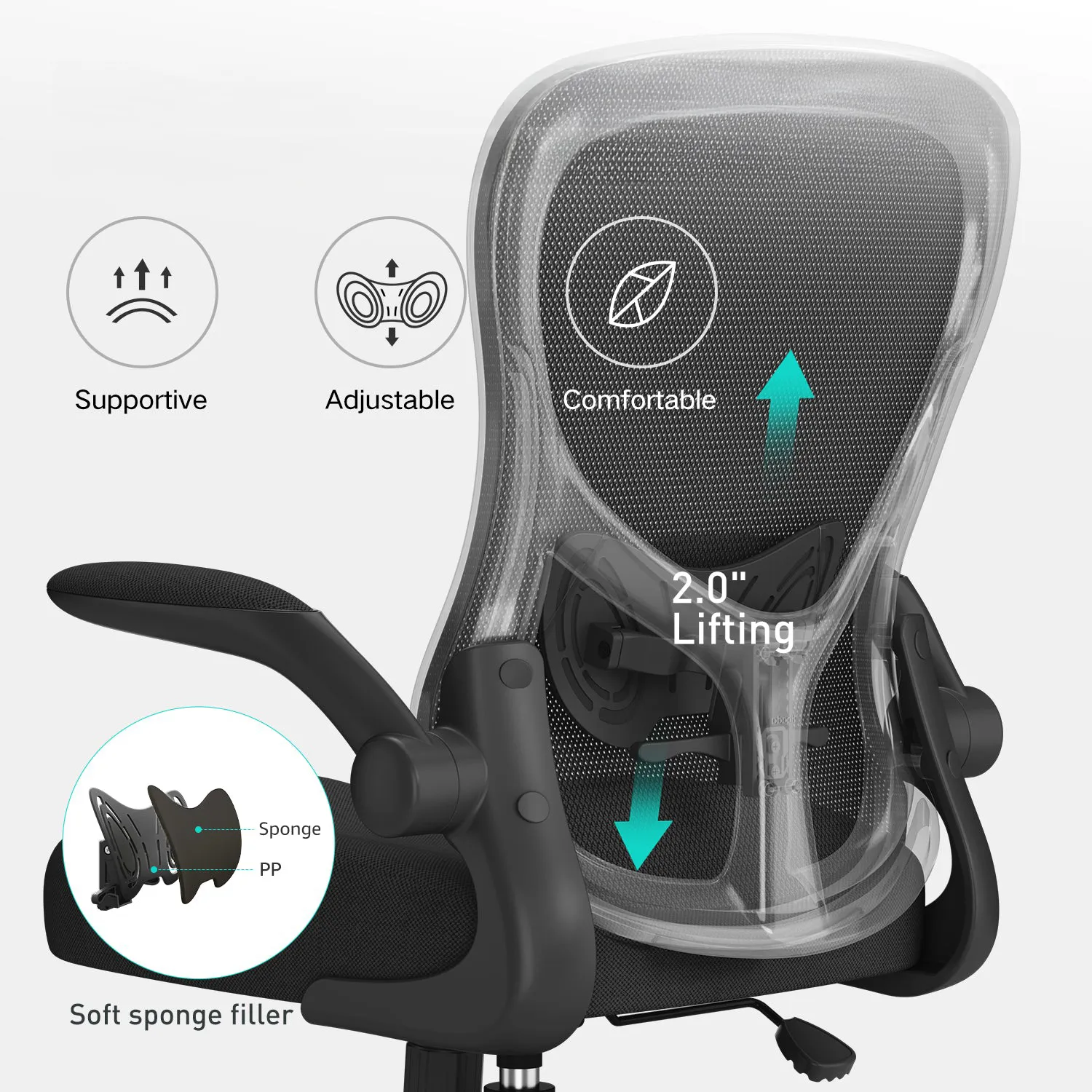 HBADA J3 Ergonomic Office Chair - Image 17